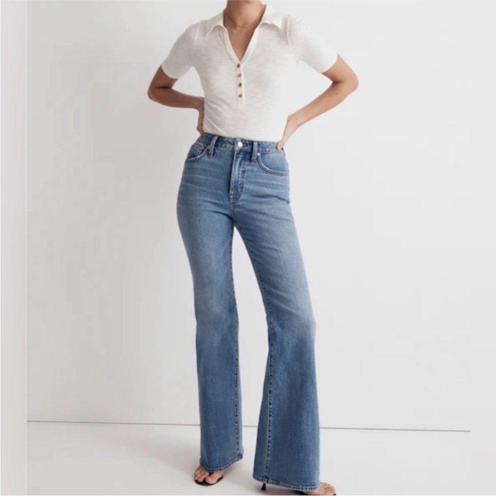 Madewell The Perfect Vintage Flare Jean Medium Light Blue 31